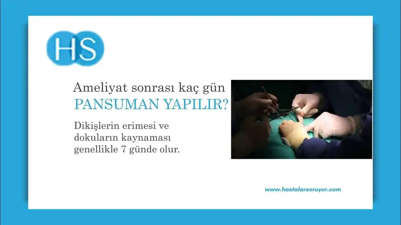 Ameliyat Sonrası Pansuman Süresi ve Yara Bakımında Dikkat Edilmesi Gerekenler