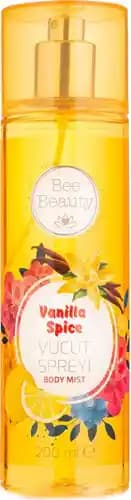Bee Beauty Vanilla Spice Vücut Spreyi: Tatlı Vanilya ve Baharatlı Kalıcı Koku