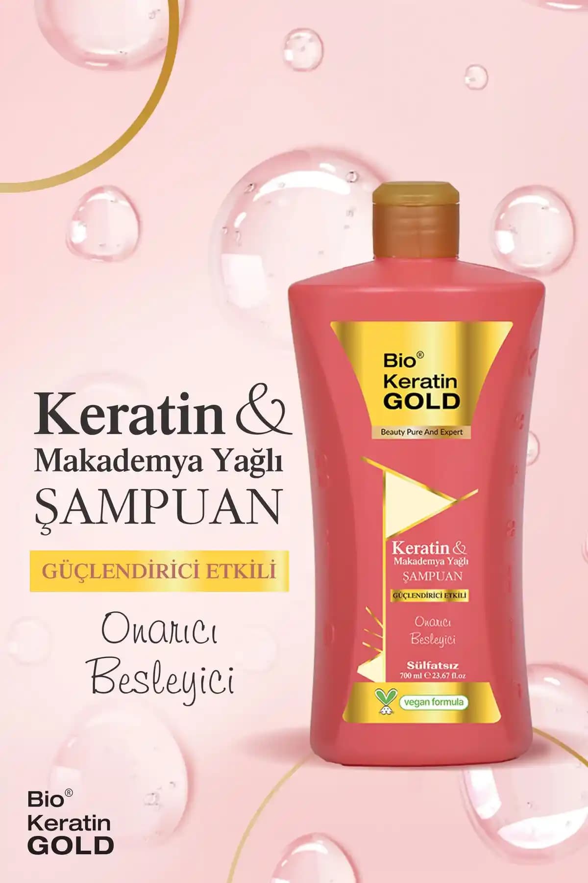 Bio Keratin Gold Şampuan: Keratin Destekli Saç Bakımında Güç ve Parlaklık Sağlayan Çözüm