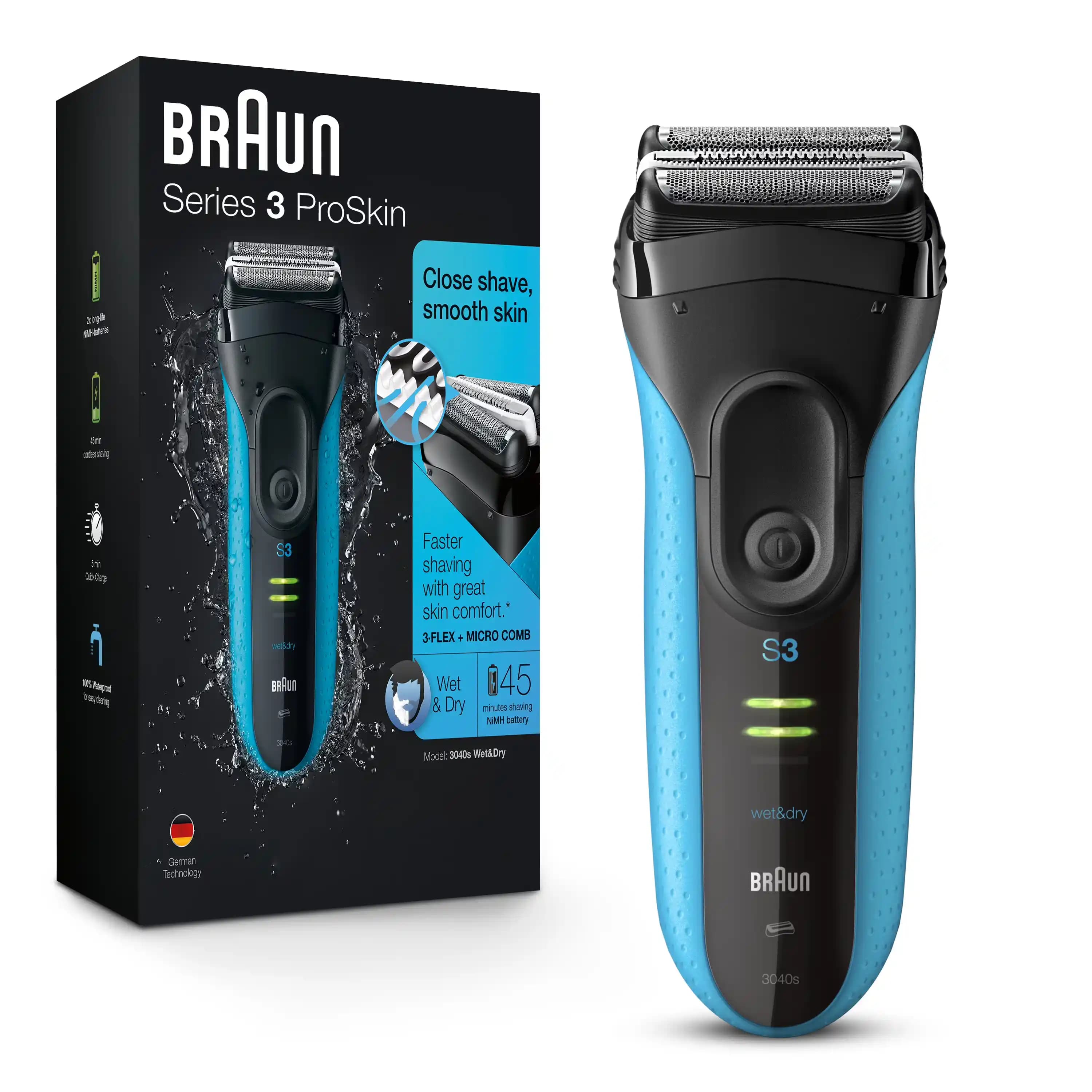 Braun Series 3 ProSkin 3040s: Hassas Ciltler İçin Ergonomik ve Teknolojik Tıraş Makinesi