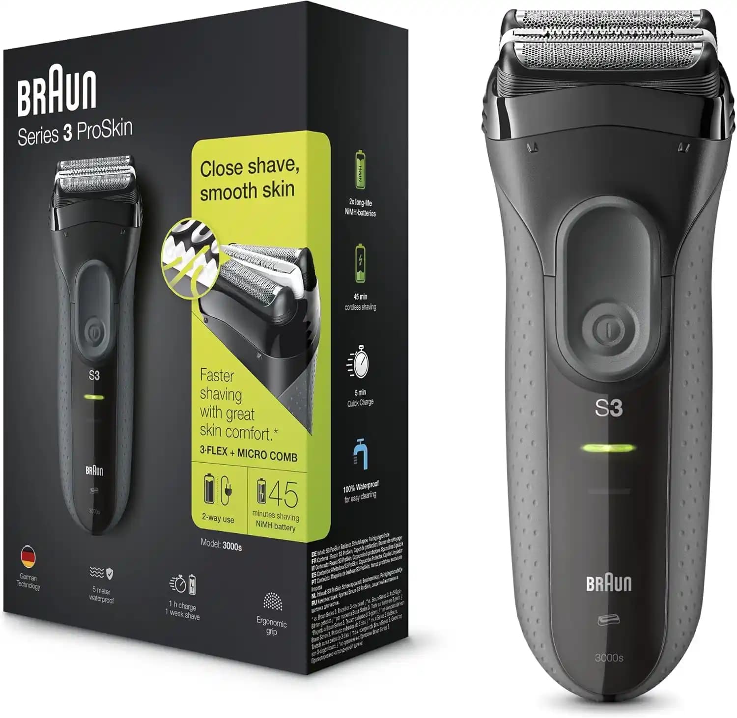 Braun Series 3 ProSkin: Erkekler İçin Cilt Dostu ve Yüksek Performanslı Tıraş Makinesi