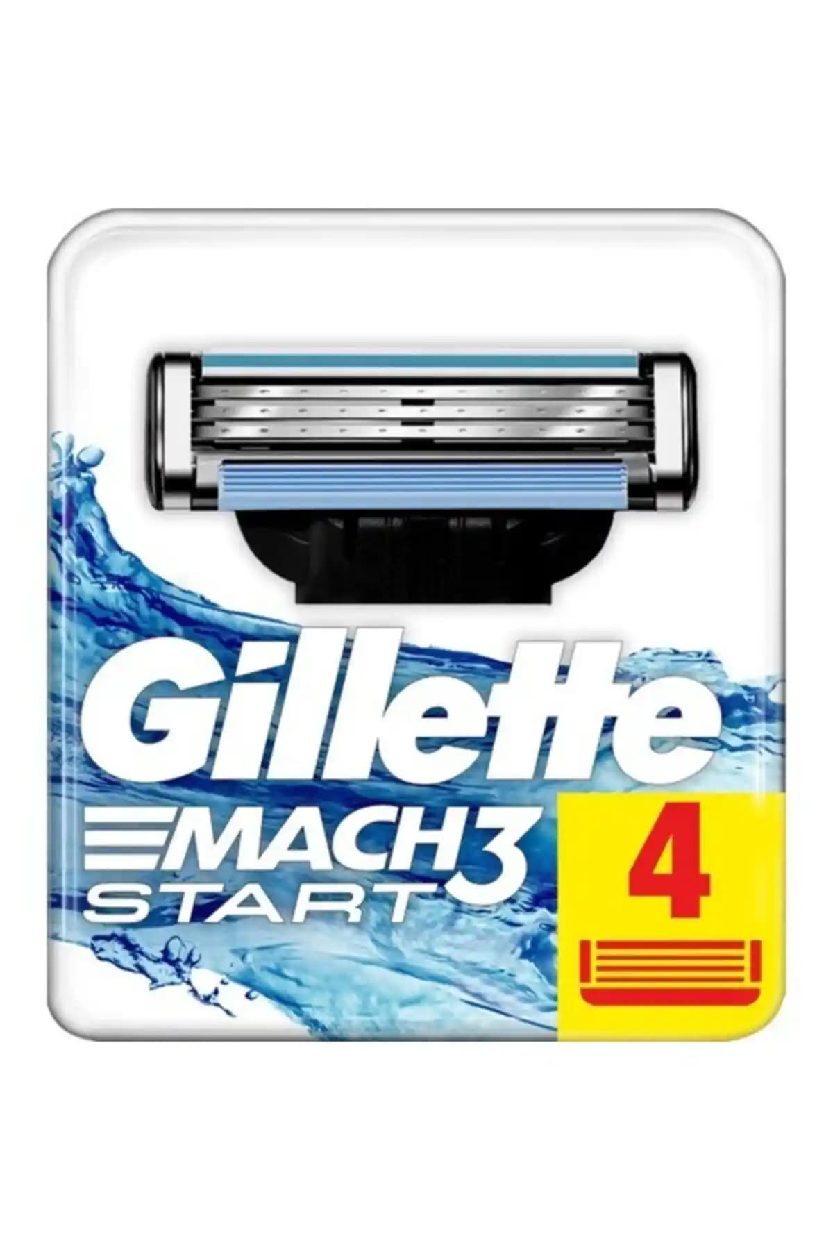 Gillette Mach3 Start Traş Bıçağı Yedek Başlığı 4 Adet ile Etkili Tıraş Deneyimi