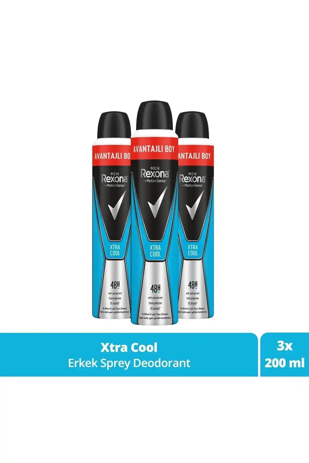 Rexona Men Erkek Sprey Deodorant Xtra Cool: Uzun Süreli Koruma ve Ferah Koku