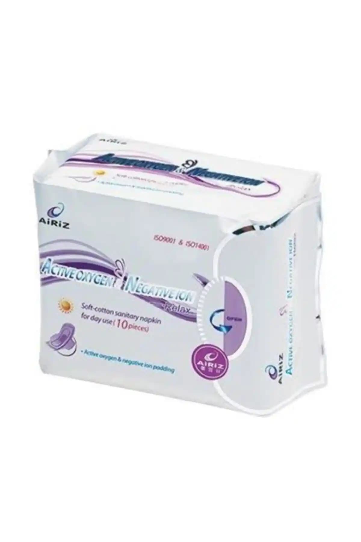 Airiz Hijyenik Kadın Pedi: Aktif Oksijen ve Negatif İyon Teknolojisiyle Gündüz Konforu