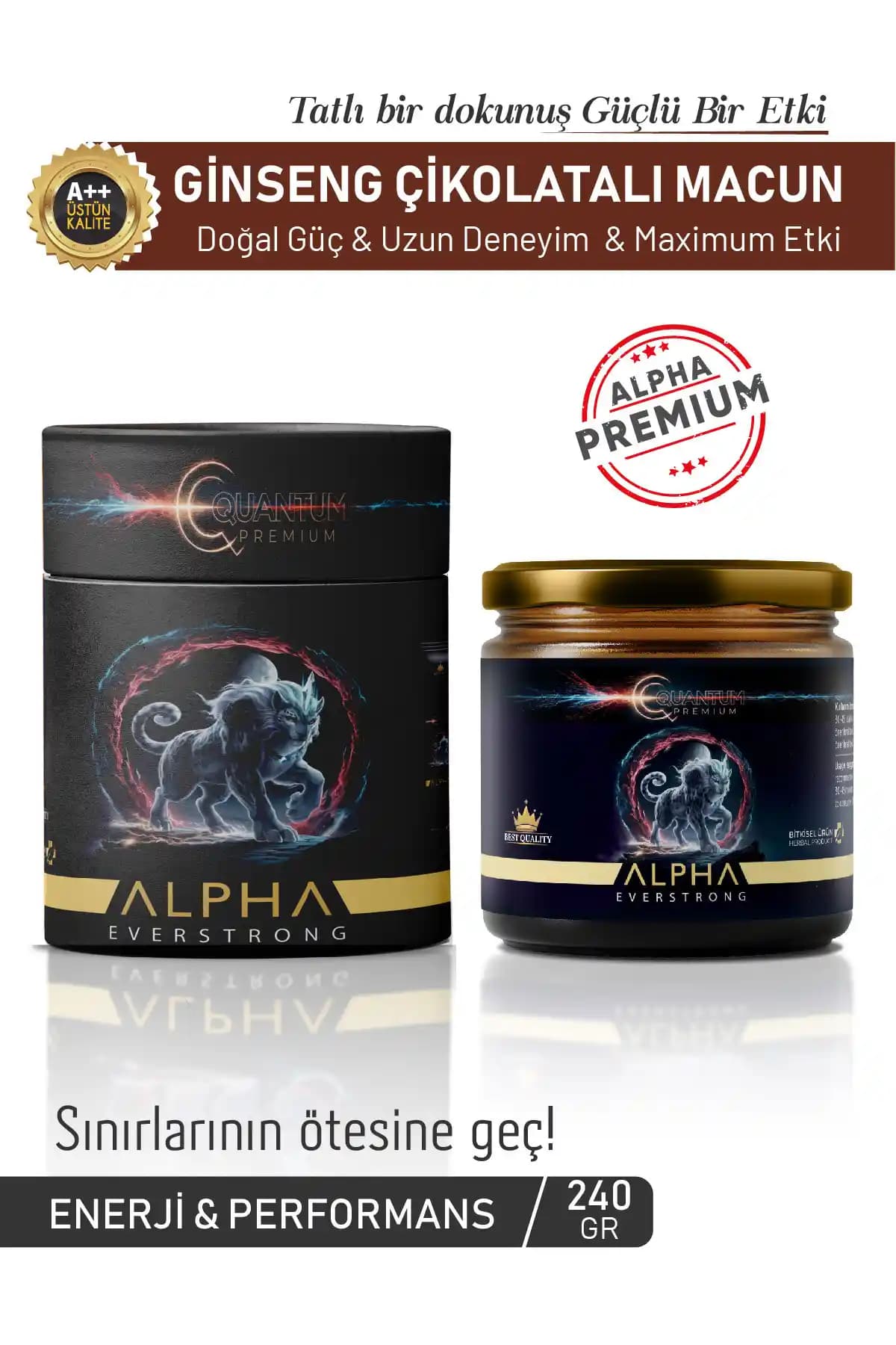 ALPHA EVERSTRONG Çikolatalı Ginseng Macun: Doğal Enerji ve Kuvvet Artırıcı Takviye