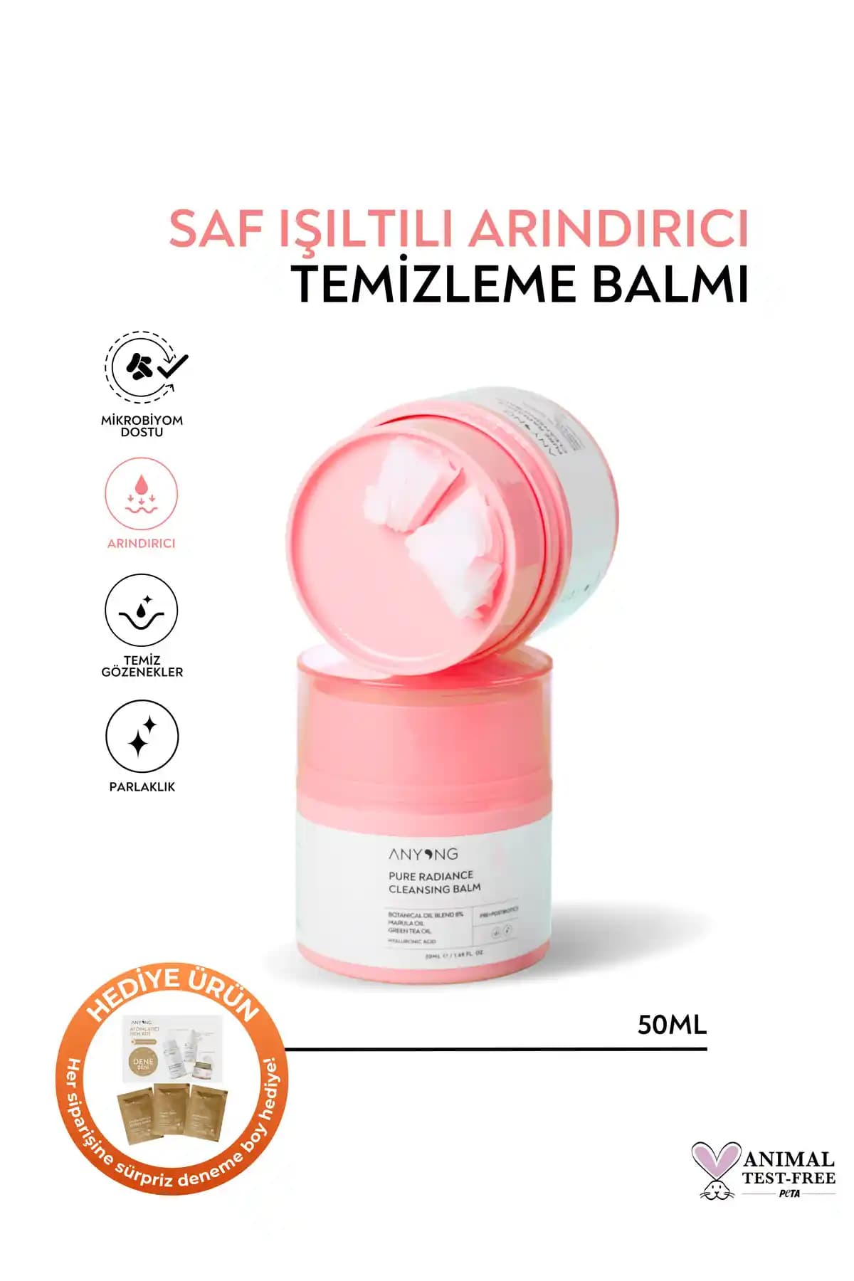 Anyong Pure Radiance Yüz Temizleme Balmı: Doğal İçeriklerle Hassas Ciltlere Uygun