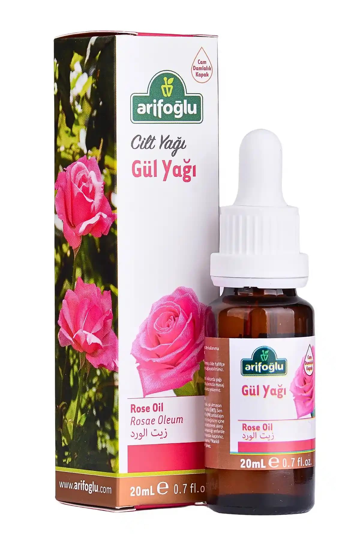 Arifoğlu Gül Yağı 20ml: Doğal ve Etkili Cilt ile Saç Bakımı İçin Uçucu Yağ