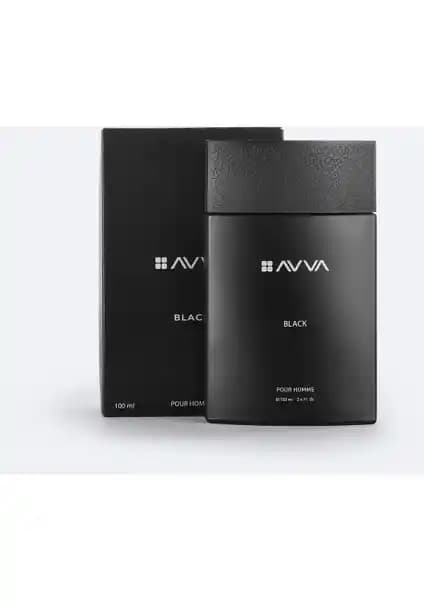AVVA Erkek Black 100 ml Aromatik Parfüm Hediye Kutusunda Kalıcı ve Şık Kokusu