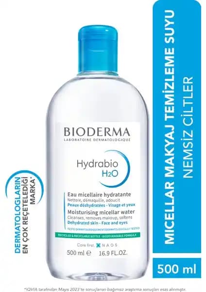 Bioderma Hydrabio H2O Nemlendirici Micellar Makyaj Temizleme Suyu Kuru ve Hassas Ciltler İçin