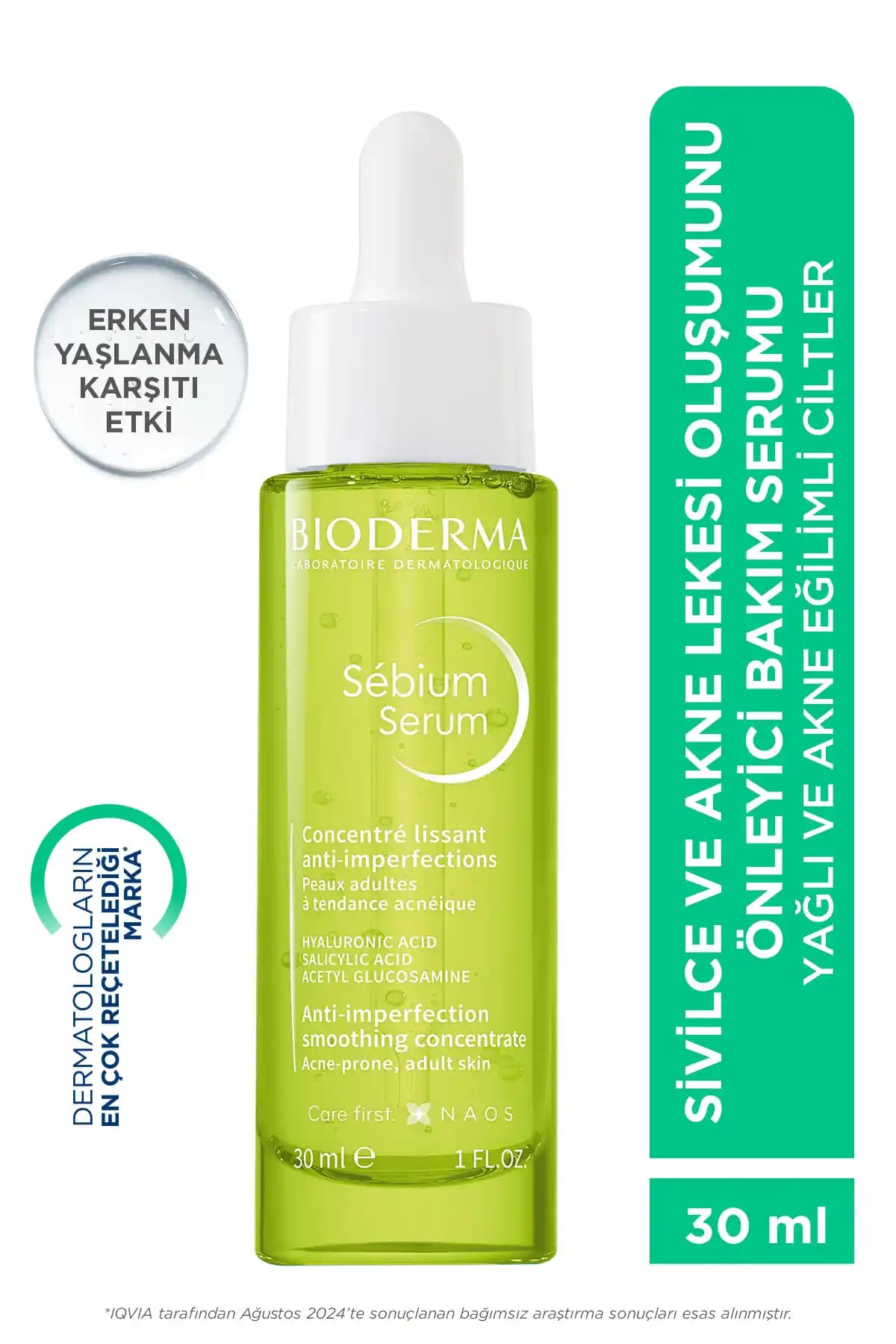 Bioderma Sebıum Serum: Akne ve Yağlı Ciltler İçin Etkili ve Nazik Çözüm