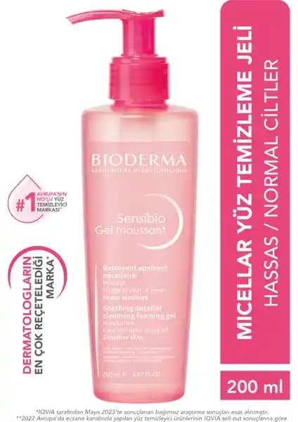 Bioderma Sensibio Foaming Gel: Hassas ve Normal Ciltler İçin Nazik Yüz Temizleme Jeli