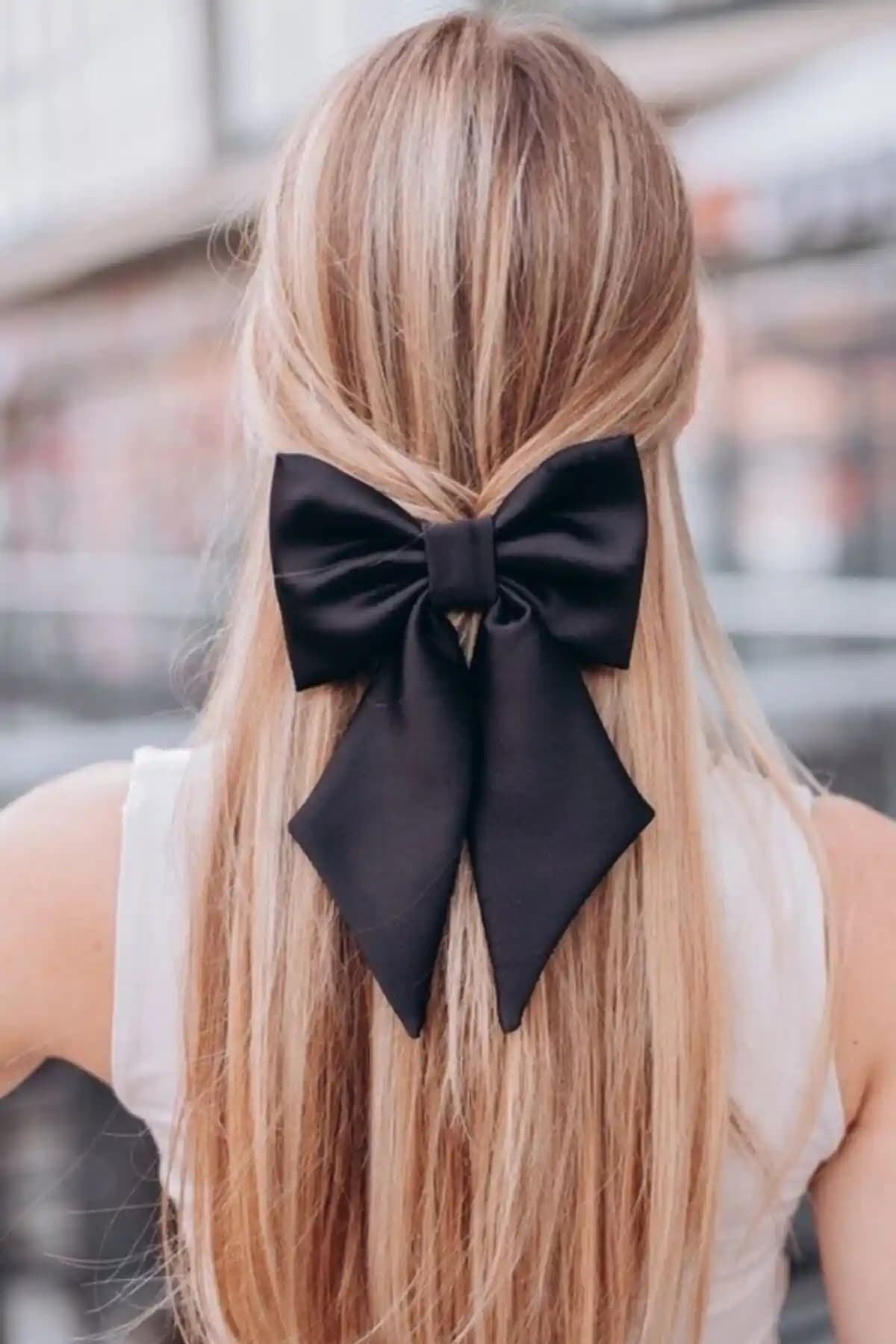 C&E Design Kadın Saten Otomatik Fiyonk Toka: Zarif ve Pratik Saç Aksesuarı