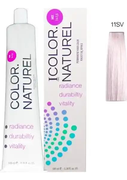 Color Naturel 11SV Ekstra Açık Viyole Sarı Saç Boyası 100 ml - Kalıcı ve Parlak Renk