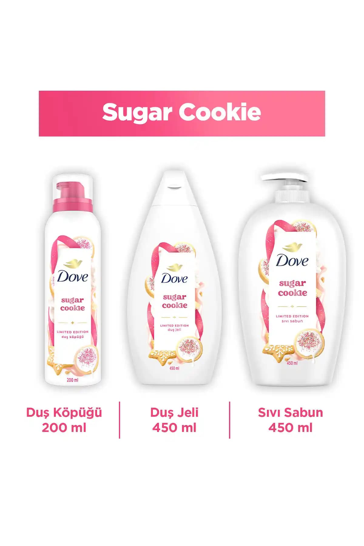 Dove Sugar Cookie Duş Jeli 450 ml: Tatlı ve Ferahlatıcı Cilt Bakımı