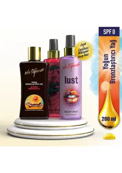 Eda Taşpınar Yoğun Bronzlaştırıcı Yağ SPF 0 200 ml Set İncelemesi ve Kullanıcı Yorumları