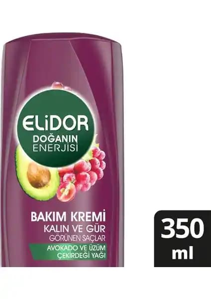 Elidor Avokado Özlü Saç Kremi 350 ml: Kalın ve Gür Saçlar İçin Doğal Bakım