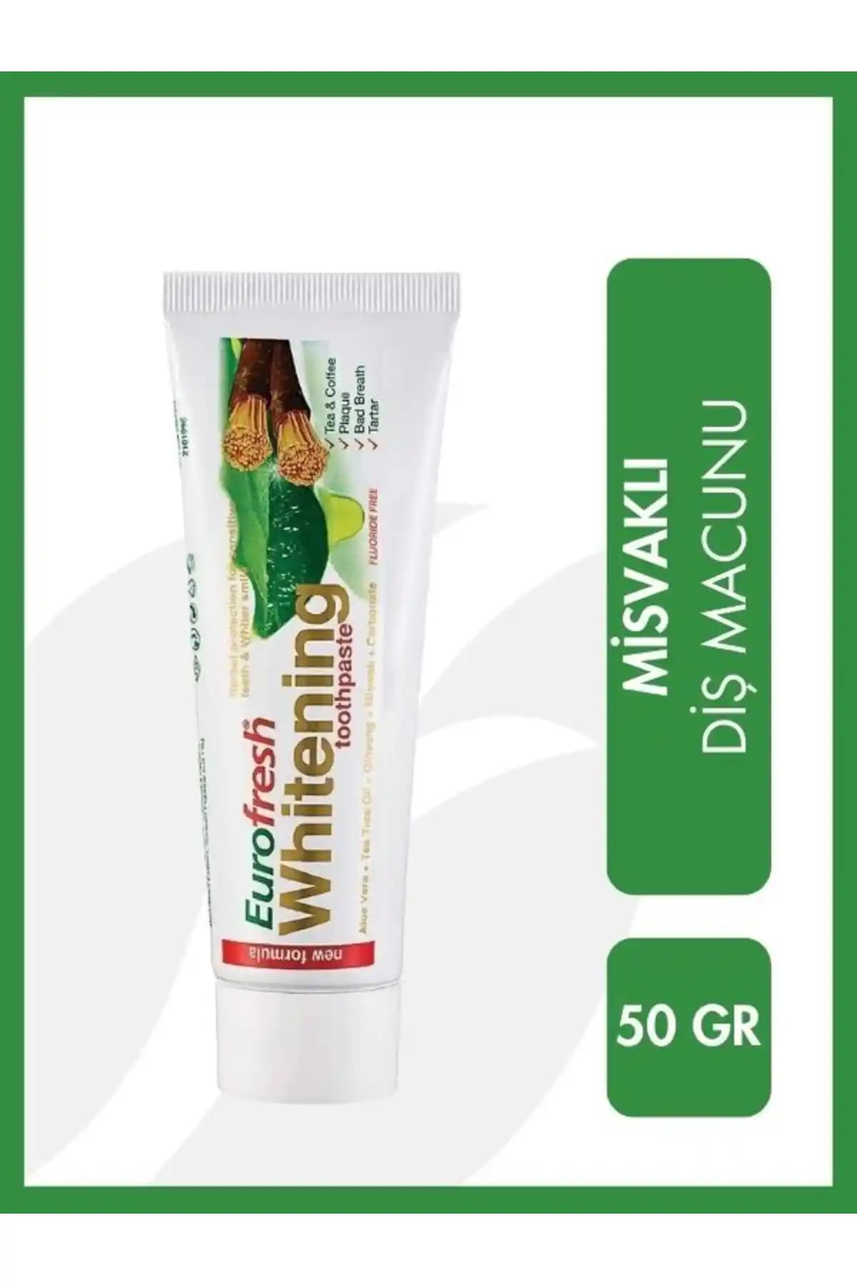Farmasi Eurofresh Misvaklı Beyazlatıcı Diş Macunu 50 gr - Doğal ve Hassas Bakım