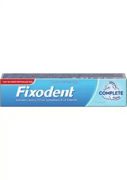 Fixodent Güçlendirici Protez Yapıştırıcı Krem 47 gr ile Gün Boyu Konfor ve Güçlü Tutuş