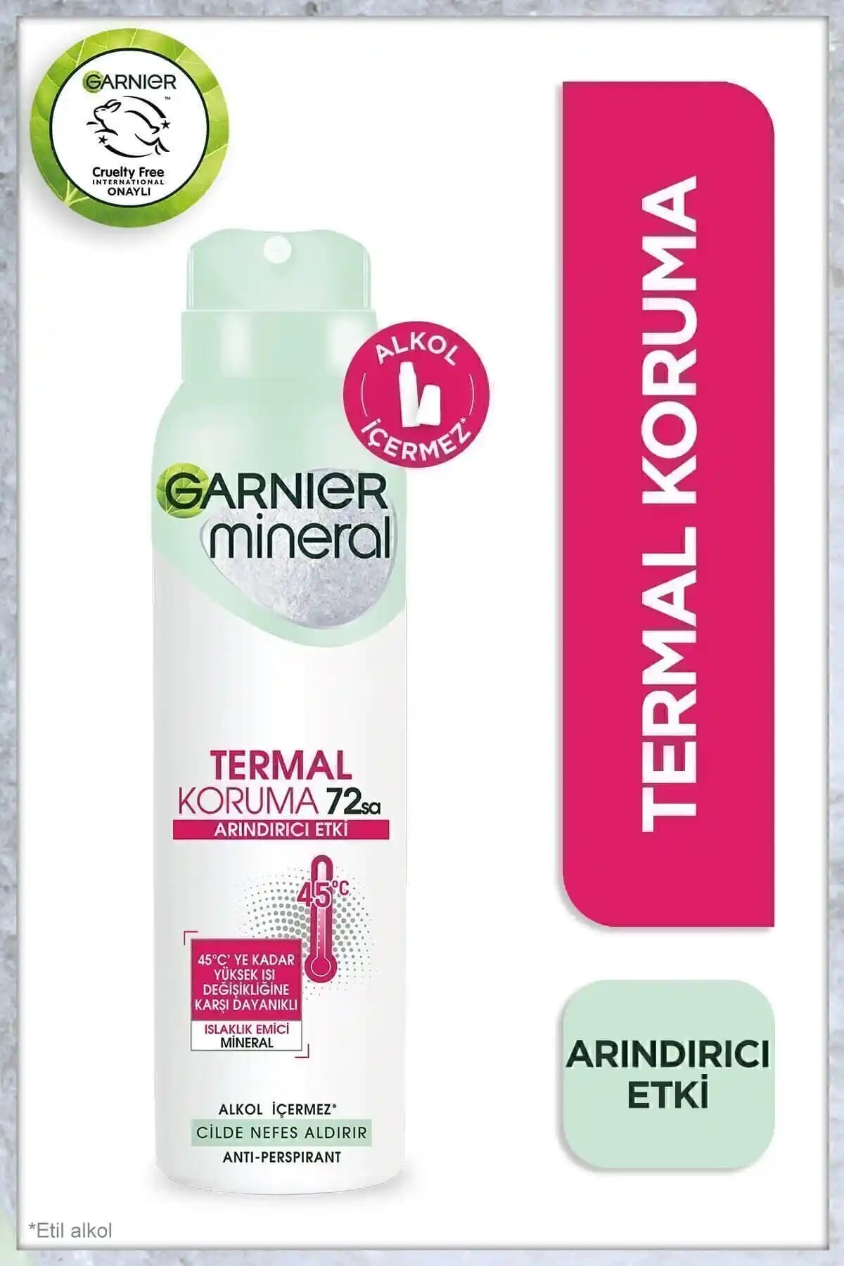 Garnier Termal Koruma Arındırıcı Etki Sprey Deodorant 72 Saat Etkili Koruma