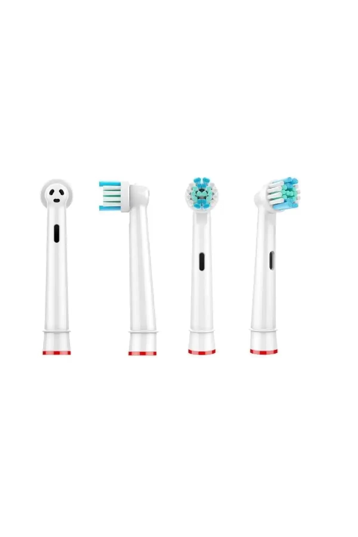 Hepsiofis 4'lü Yedek Diş Fırçası Başlığı Tüm Şarjlı Modellerle Uyumlu