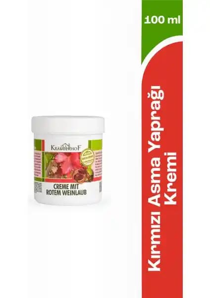 Krauterhof Kırmızı Asma Yaprağı Kremi 100 ml ile Bacak ve Ayak Bakımında Doğal Destek