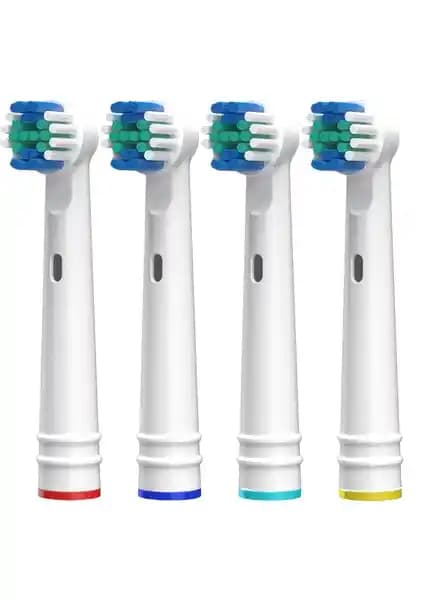 Kyver Precision Clean 4’lü Oral-B Uyumlu Diş Fırçası Yedek Başlığı - Etkili Temizlik