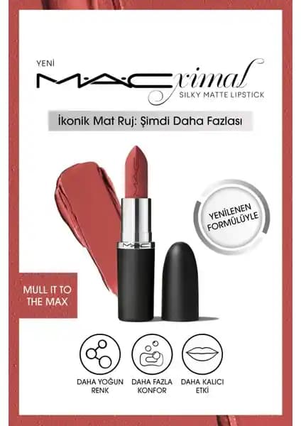 MACximal Silky Matte Lipstick Mull It To The Max: Yoğun Renk ve Nemlendiren Mat Ruj