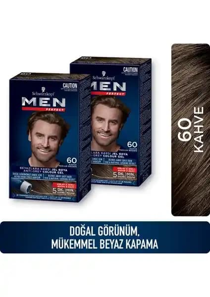 Men Perfect Saç Boyası 60 Kahve: Erkekler İçin Hızlı ve Doğal Beyaz Kapatma Çözümü