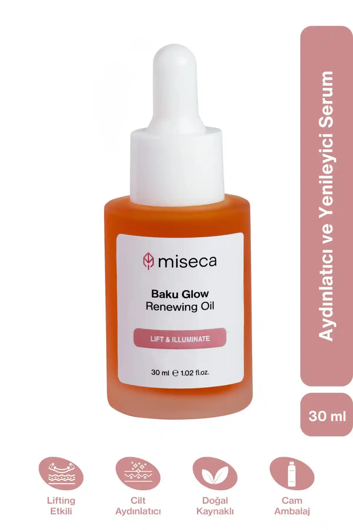 miseca Baku Glow Bitkisel Retinol Alternatifi Yenileyici Serum 30 ml ile Cilt Yenileme