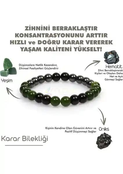 Mystic Energy Doğru Karar Verme Doğaltaş Tılsım Bilekliği ile Zihinsel Berraklık ve Enerji Dengesi