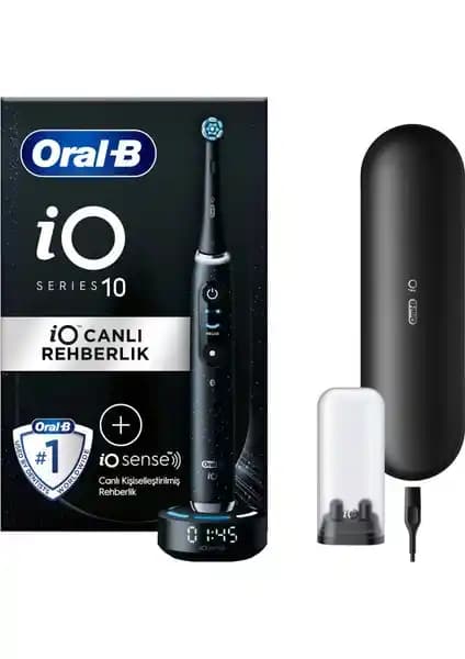 Oral-B iO 10 Kozmik Siyah Şarjlı Diş Fırçası ile Akıllı ve Kişiselleştirilmiş Temizlik