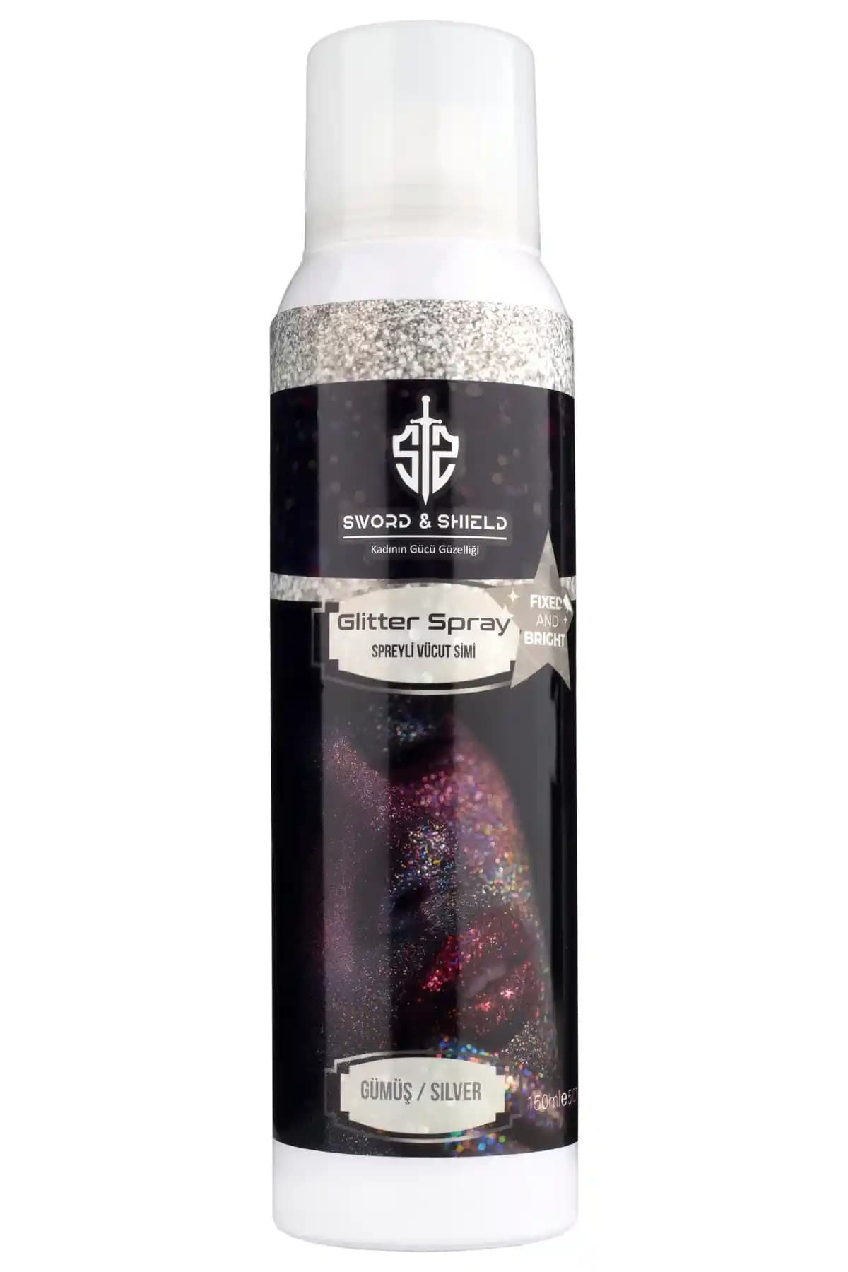 Sword & Shield S&S Spreyli Saç ve Vücut Simi Gümüş ile Kalıcı Işıltı ve Parlaklık