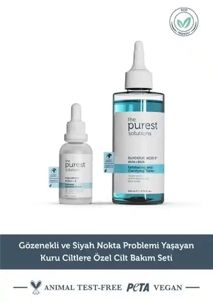The Purest Solutions Gözenekli ve Siyah Nokta Problemi İçin Kuru Karma Cilt Bakım Seti TPS123