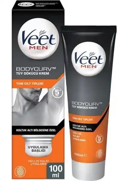 Veet Men Erkeklere Özel Koltuk Altı Tüy Dökücü Krem 100 ml - Hassas Ciltler İçin Etkili ve Güvenli