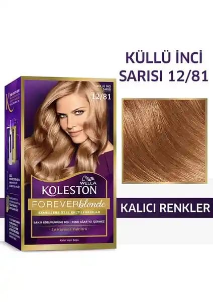 Wella Koleston 12/81 Küllü İnci Sarısı Saç Boyası: Doğal ve Kalıcı Koyu Sarı Ton