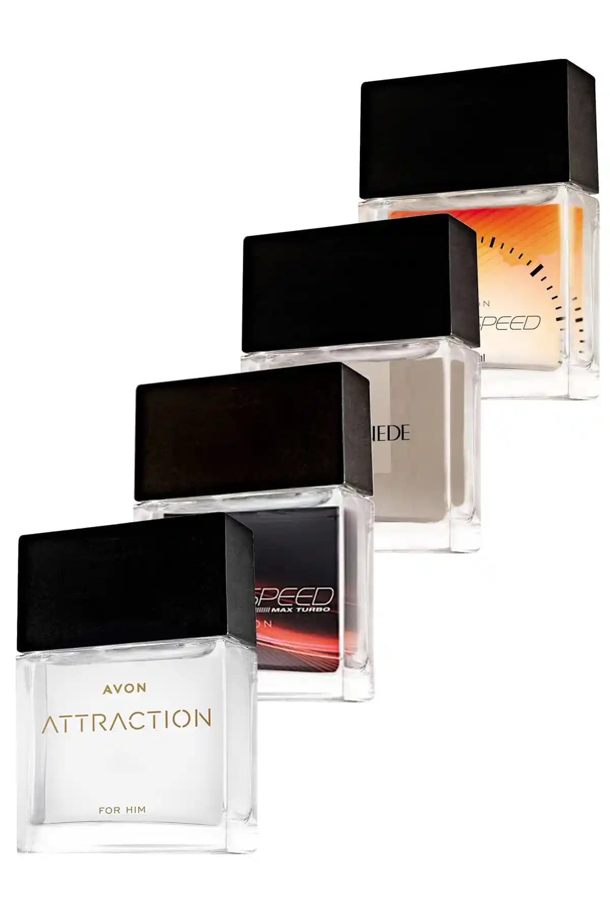 Avon Erkek Parfüm Seti: Black Suede, Full Speed, Attraction ile Farklı Deneyimler