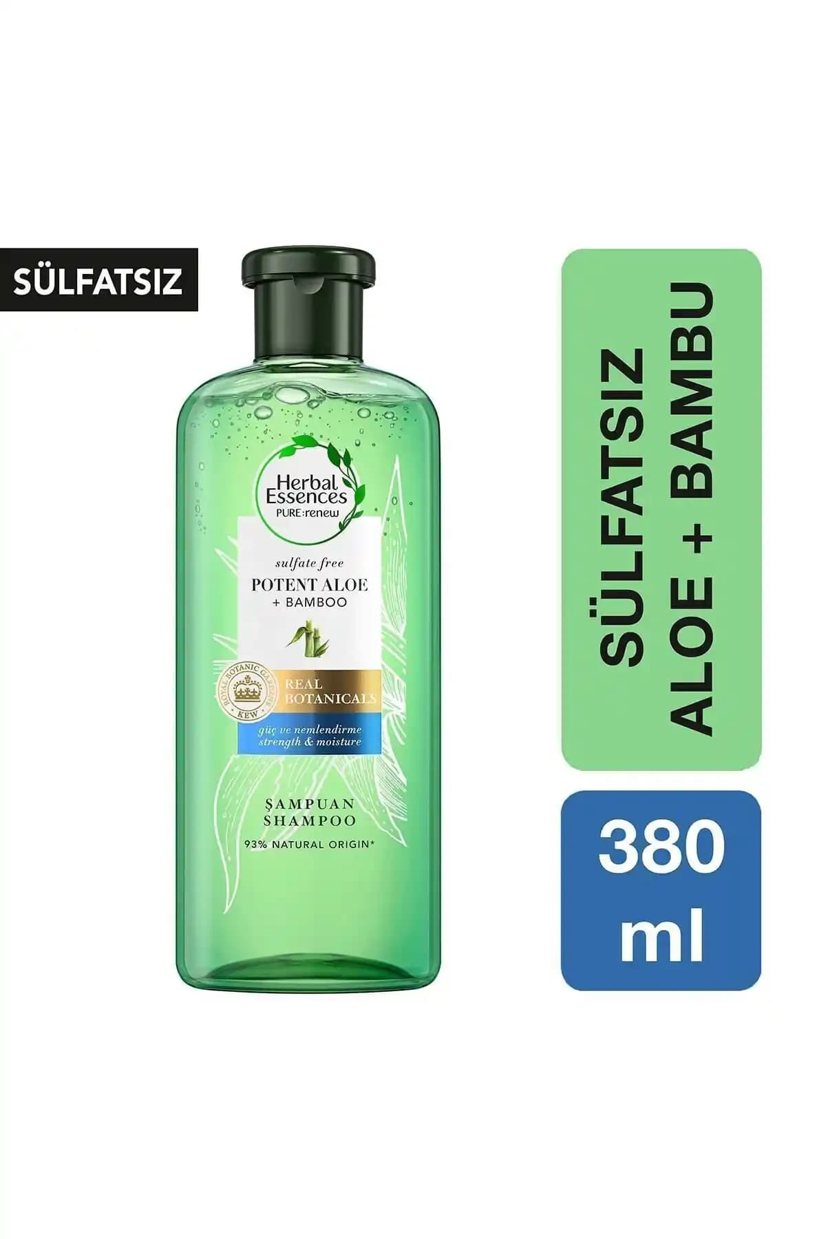 Herbal Essences Aloe Gücü Bambu Sülfatsız Şampuan ile Saç Bakımında Doğal Çözüm