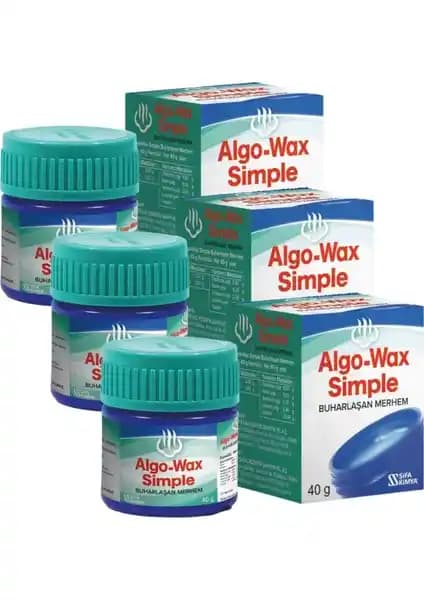 Algo Algo-Wax Simple Buharlaşan Merhem: Doğal İçeriklerle Solunum ve Cilt Rahatlatıcı Krem