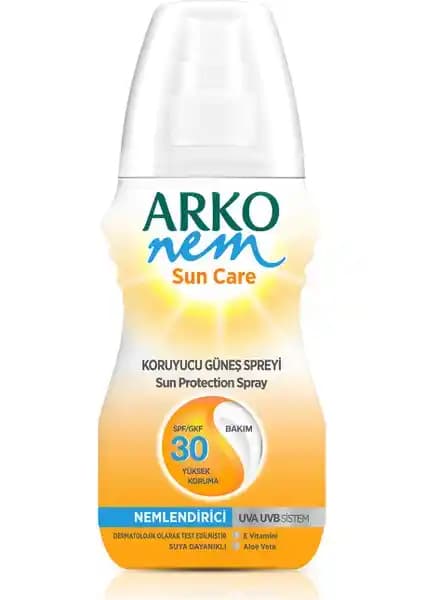 Arko Nem Güneş Bakım Sprey 30 Faktör 150ml: Pratik ve Güvenilir Güneş Koruma Çözümü