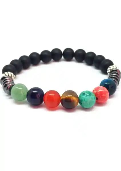 Axexuar 7 Çakra Doğal Taş Bileklik: Enerji ve Denge Sağlayan Şık Tasarım
