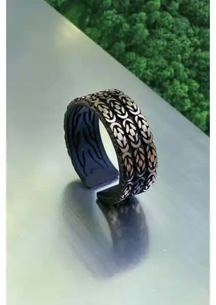 Balık Sırtı Model Ayarlanabilir Çift Renk Yüzük: Modern ve Güvenli Takı Seçenekleri