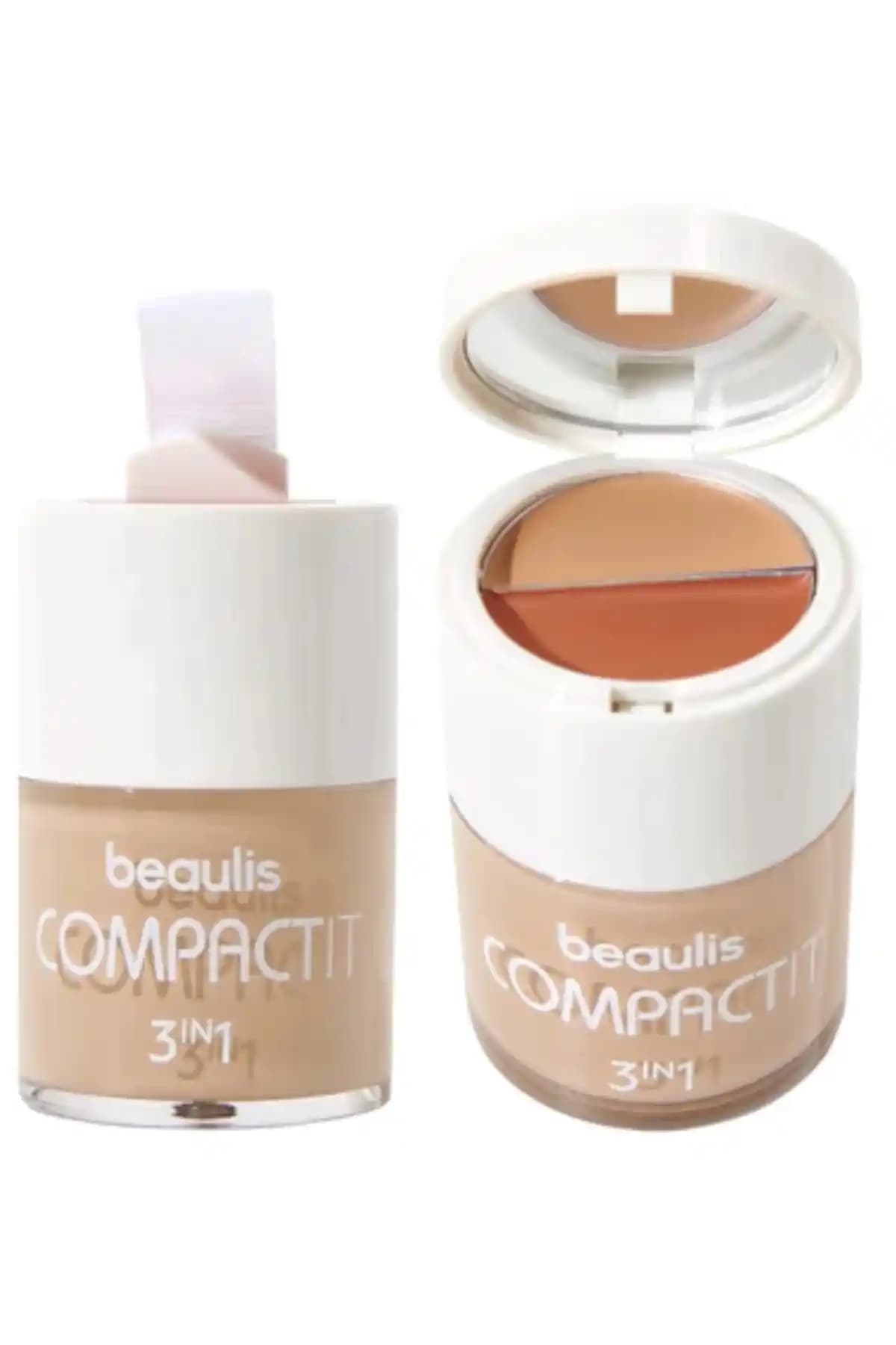 Beaulis Compact It Fondöten Allık ve Kapatıcı Çok Yönlü Makyaj Ürünü Türkiye Üretimi