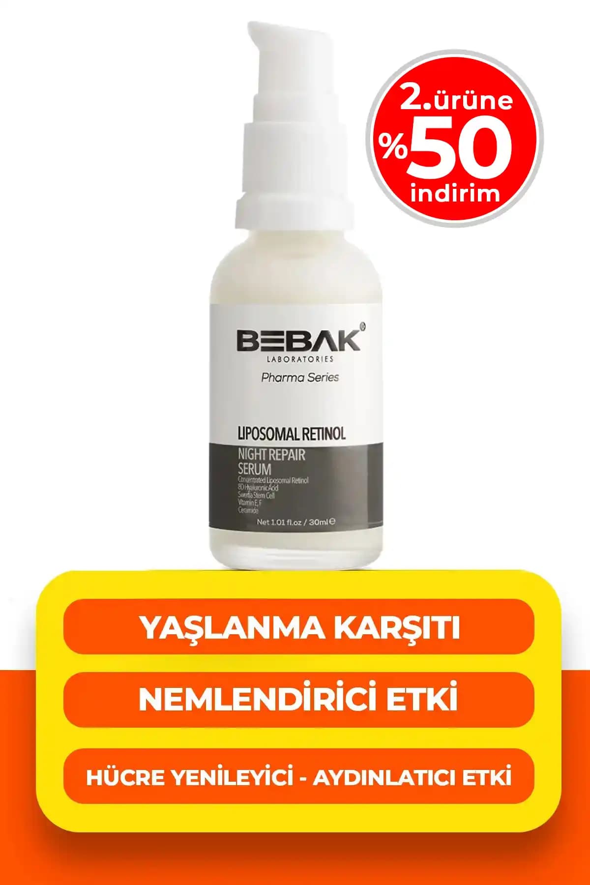 Bebak Pharma Liposomal Retinol Serumu: Yaşlanma Karşıtı ve Cilt Yenileme Özellikleri