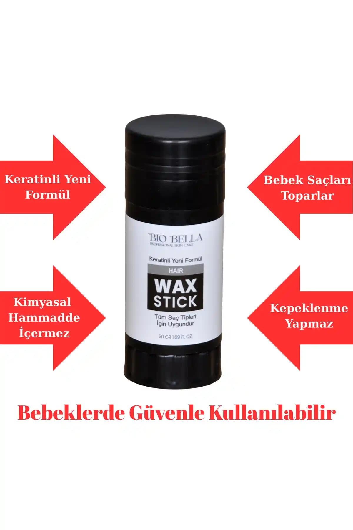 Biobella Hair Wax Stick 50 gr: Doğal İçeriklerle Saç Şekillendirme ve Sabitleme Çözümü
