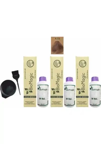 BioMagic Amonyaksız Organik Keratin ve Argan Yağlı Saç Boyası Doğal ve Sağlıklı Renk Değişimi İçin