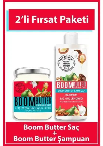Boom Butter Saç Bakım Seti: Doğal İçeriğiyle Saçlarınızı Yeniden Canlandırın