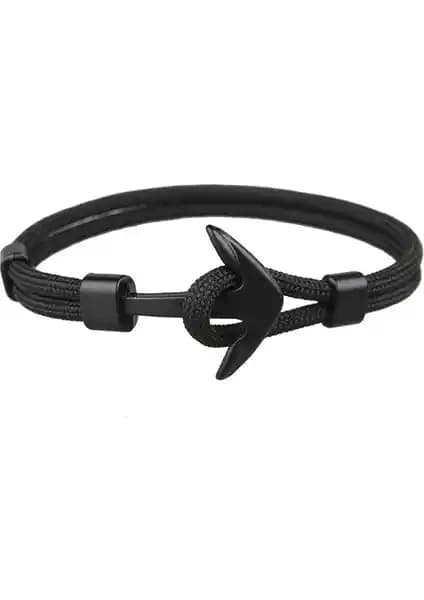 Chavin Siyah Paracord İp Çapa Erkek Çelik Bileklik İnceleme ve Detaylar