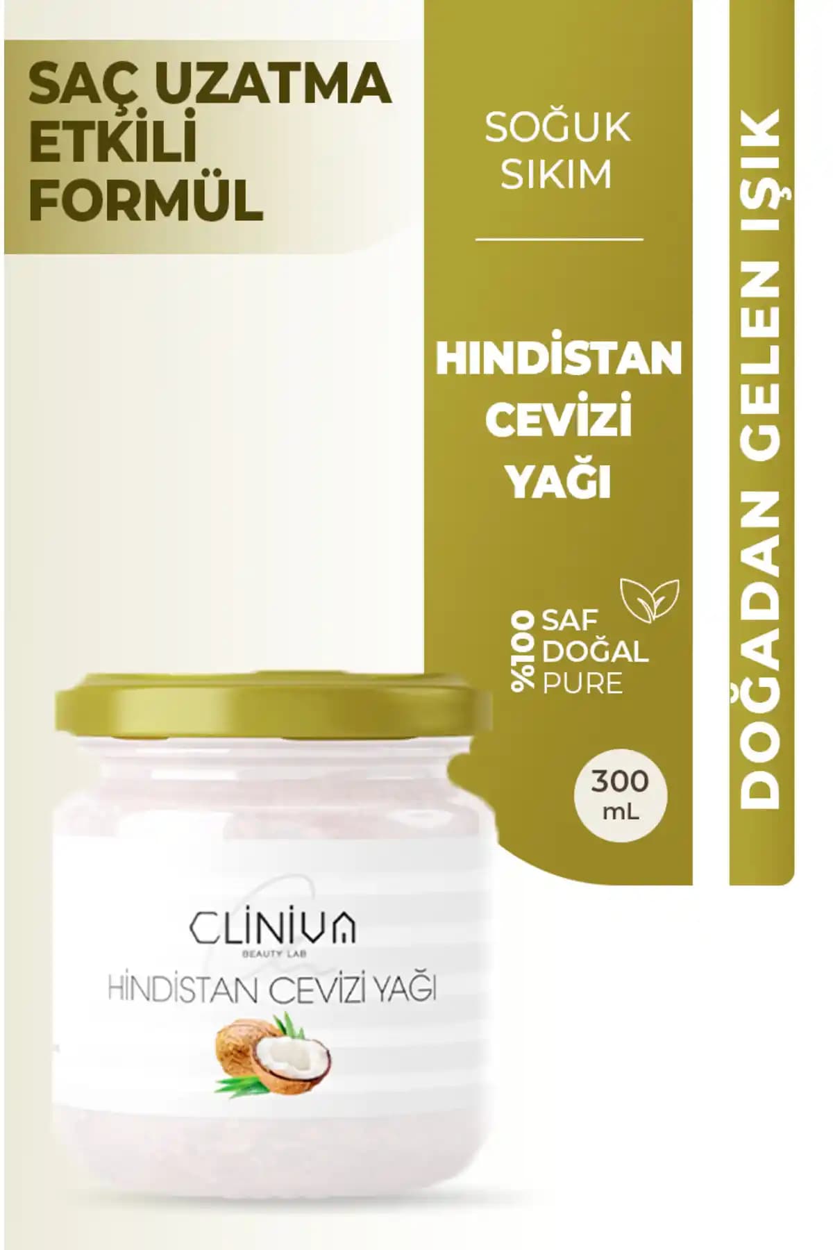 Cliniva %100 Saf Hindistan Cevizi Yağı: Çok Yönlü Doğal Bakım ve Kullanım Alanları