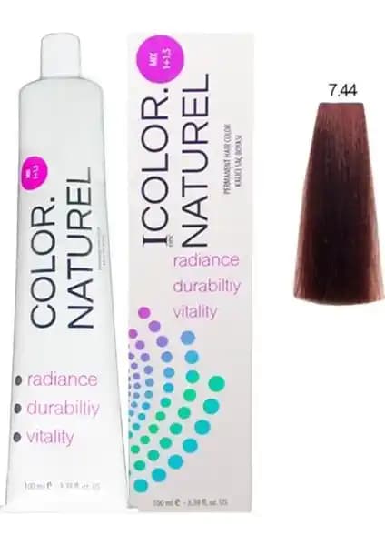 Color Naturel 7.44 Yoğun Bakır Saç Boyası: Kalıcı ve Doğal İçerikli Renk Seçeneği