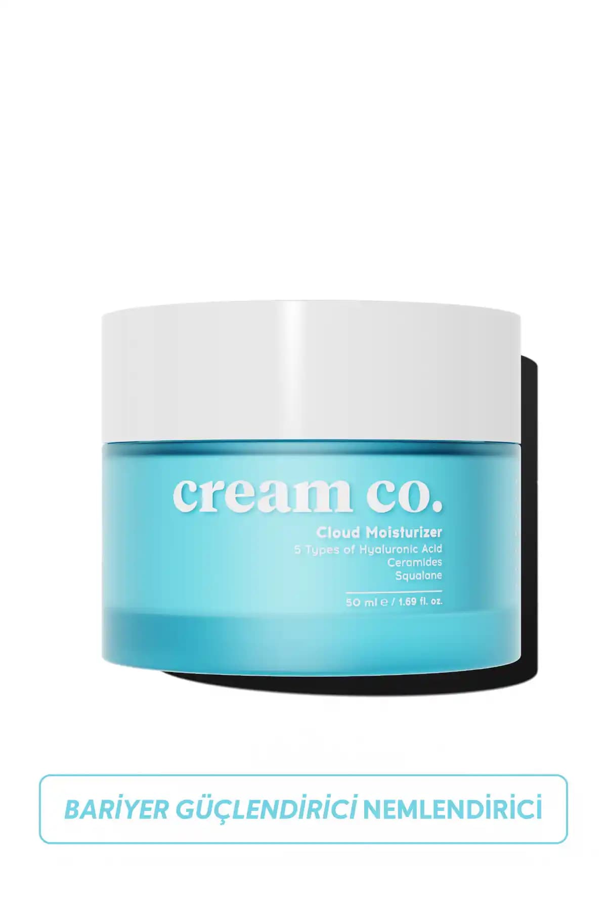 Cream Co. Su Bazlı Bariyer Onarıcı Cloud Moisturizer: Nemlendirici ve Yaşlanma Karşıtı Krem
